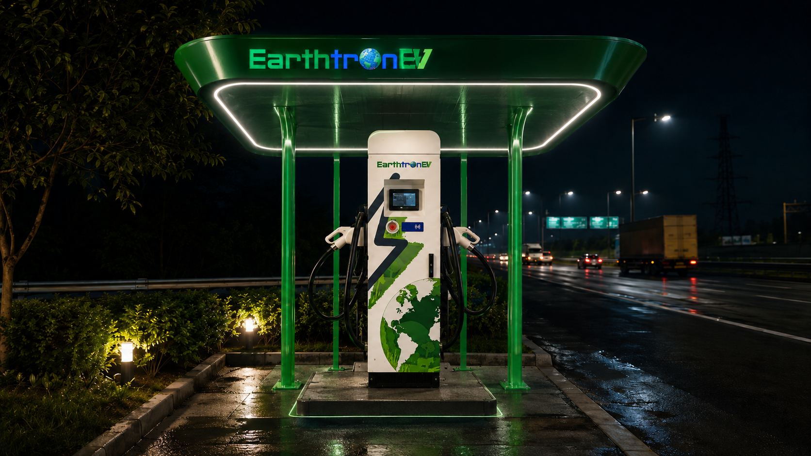 EarthtronEV modern charging station