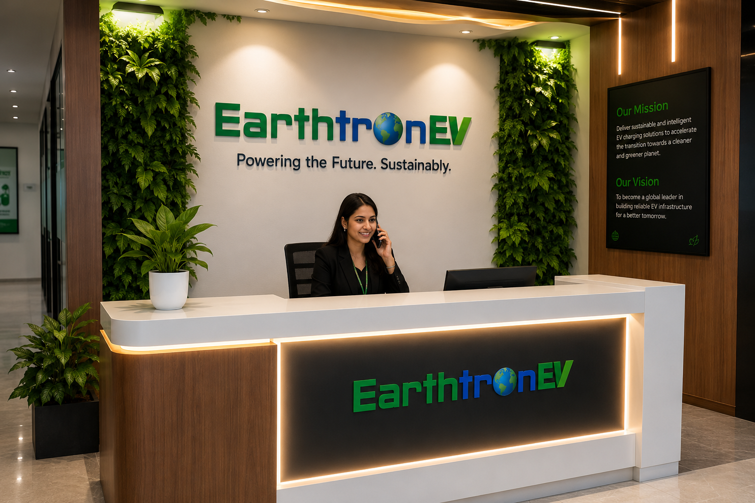 EarthtronEV front desk