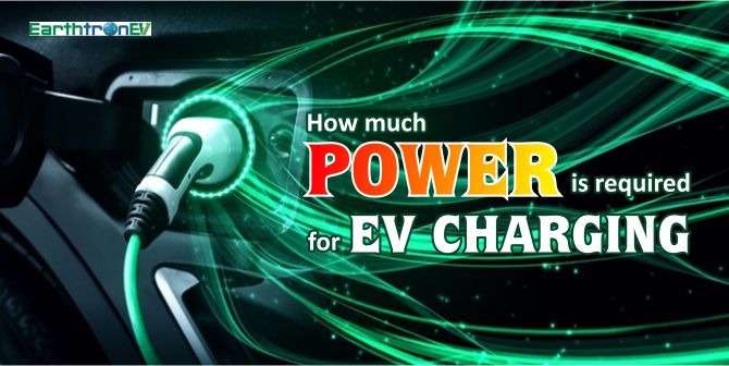 How much power is required for EV charging?