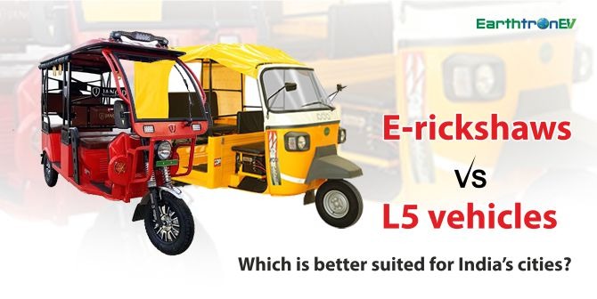 E-rickshaws vs. L5 vehicles: Which is better suited for India’s cities?